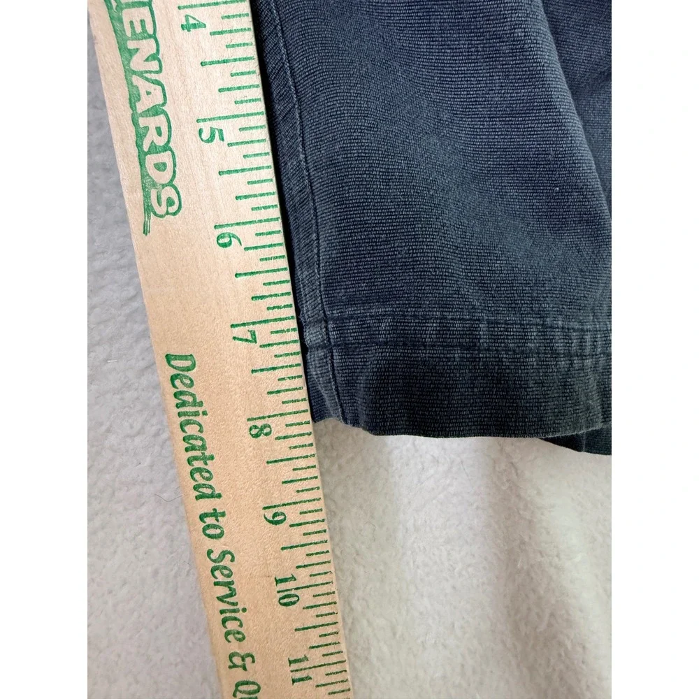 Vintage Silk Blend Mens Shorts Cargo Charcoal Gray Casual 38